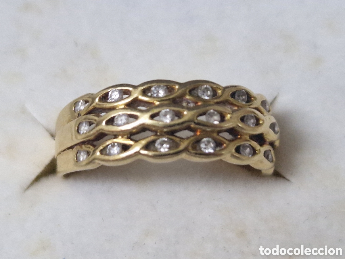 Joyeria: ANILLO DE ORO 18 K CON CIRCONITAS - Foto 5