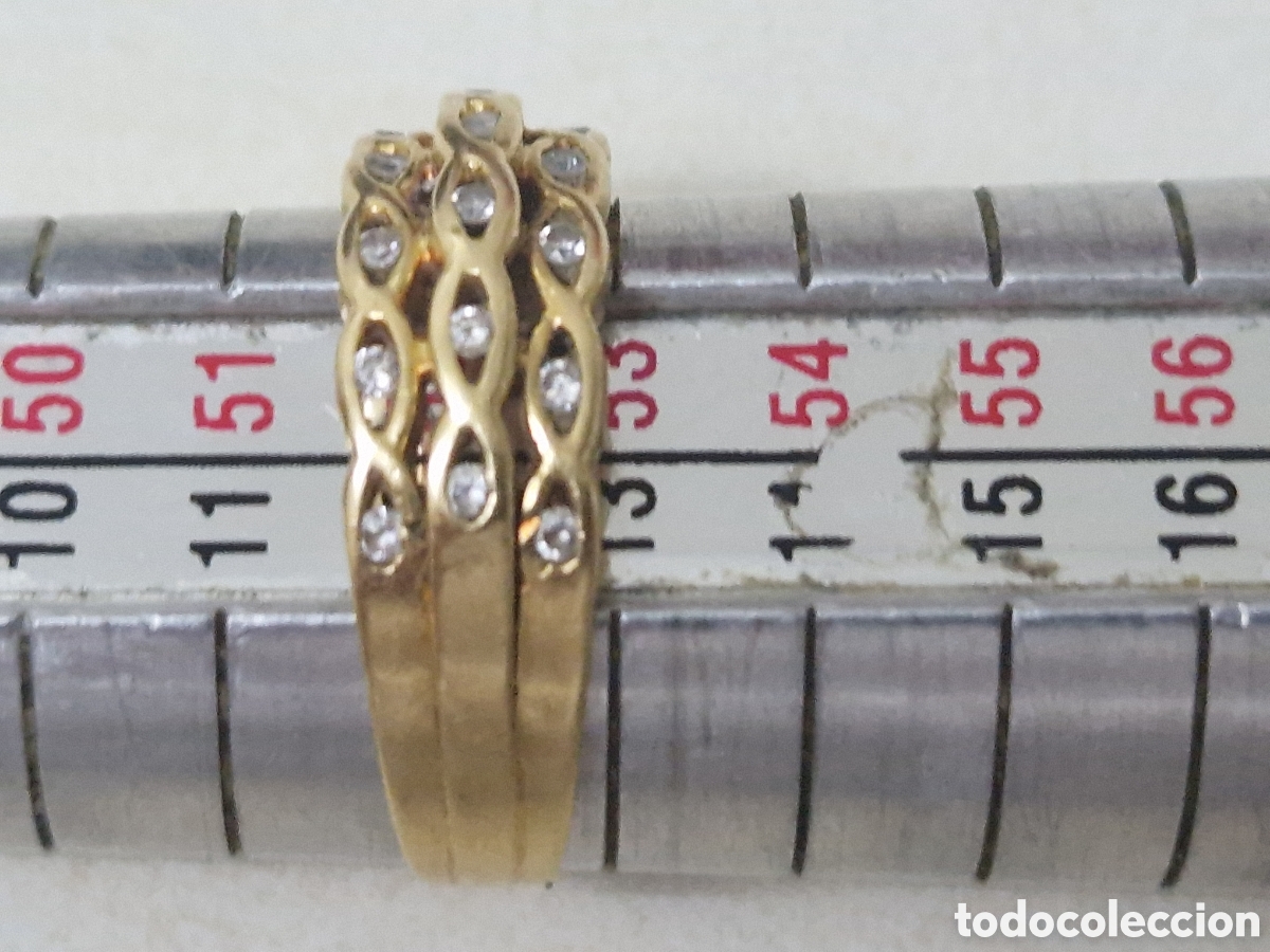 Joyeria: ANILLO DE ORO 18 K CON CIRCONITAS - Foto 7