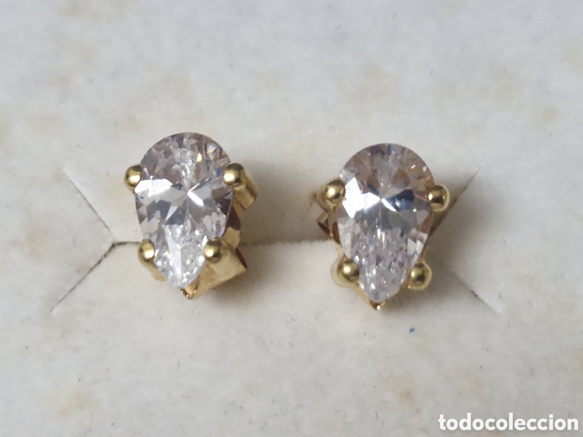 Joyeria: PENDIENTES ORO 28 K Y CIRCONES - Foto 3