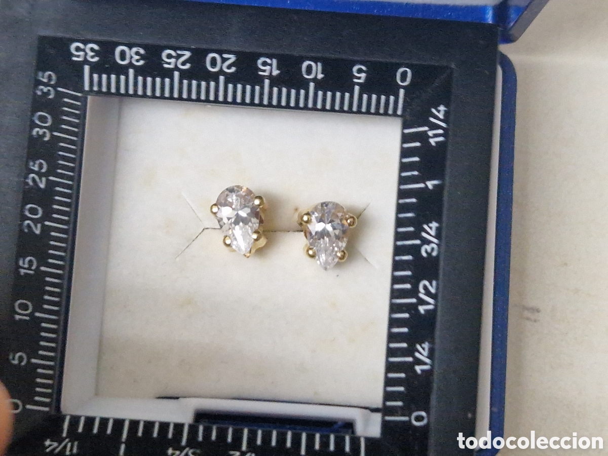 Joyeria: PENDIENTES ORO 28 K Y CIRCONES - Foto 7