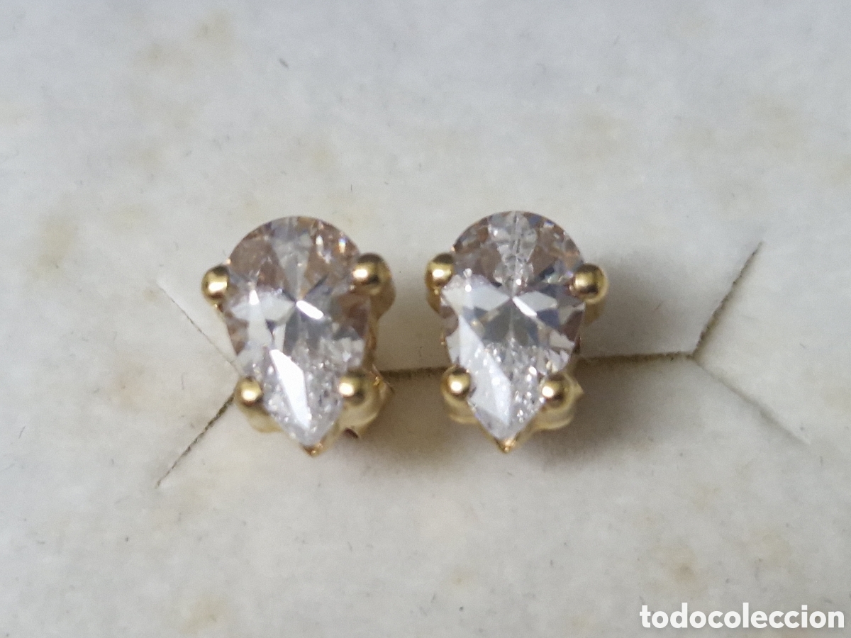 Joyeria: PENDIENTES ORO 28 K Y CIRCONES - Foto 1