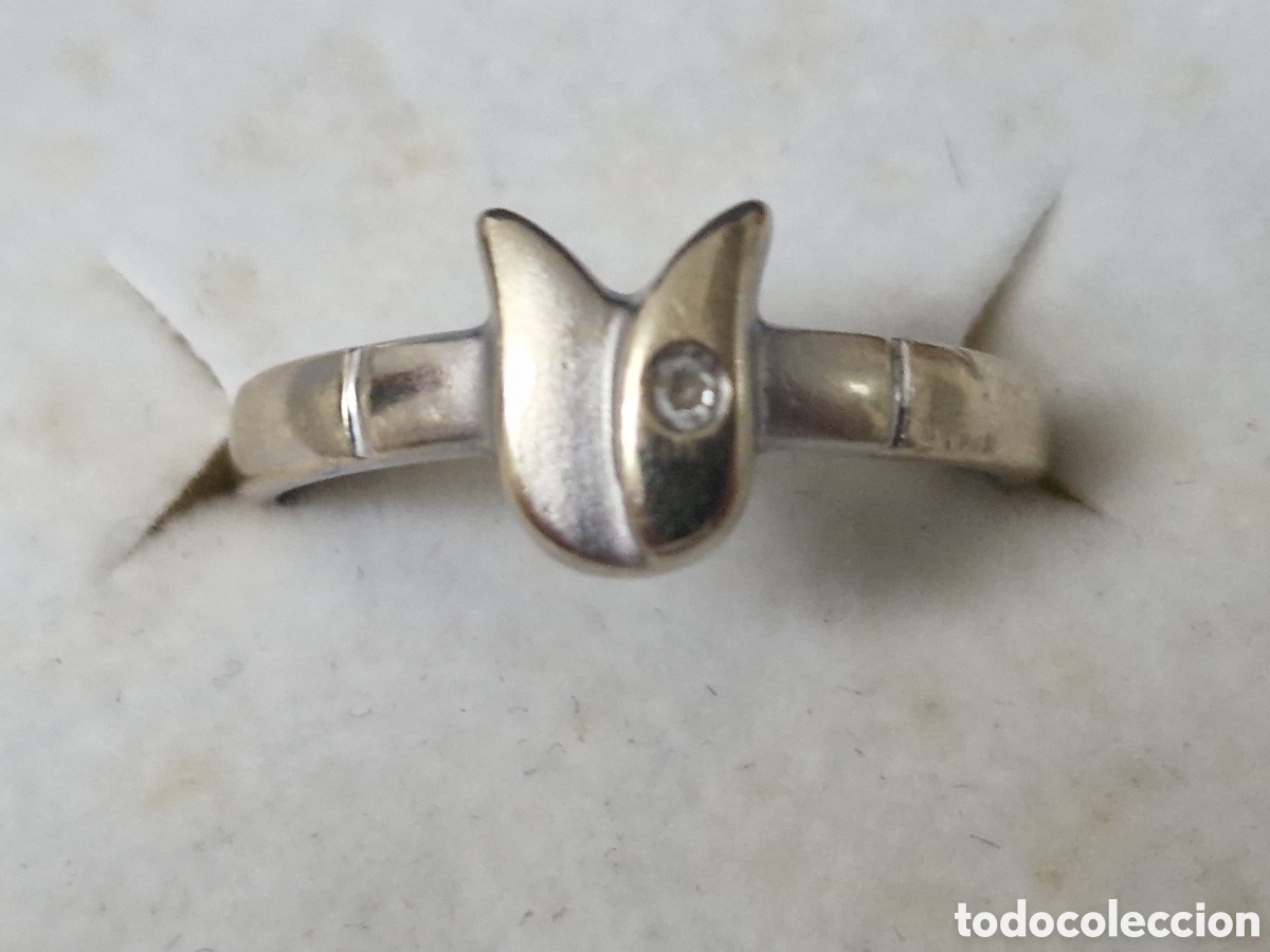 Joyeria: BONITO ANILLO ORO BLANCO 18 K Y DIAMANTE - Foto 3