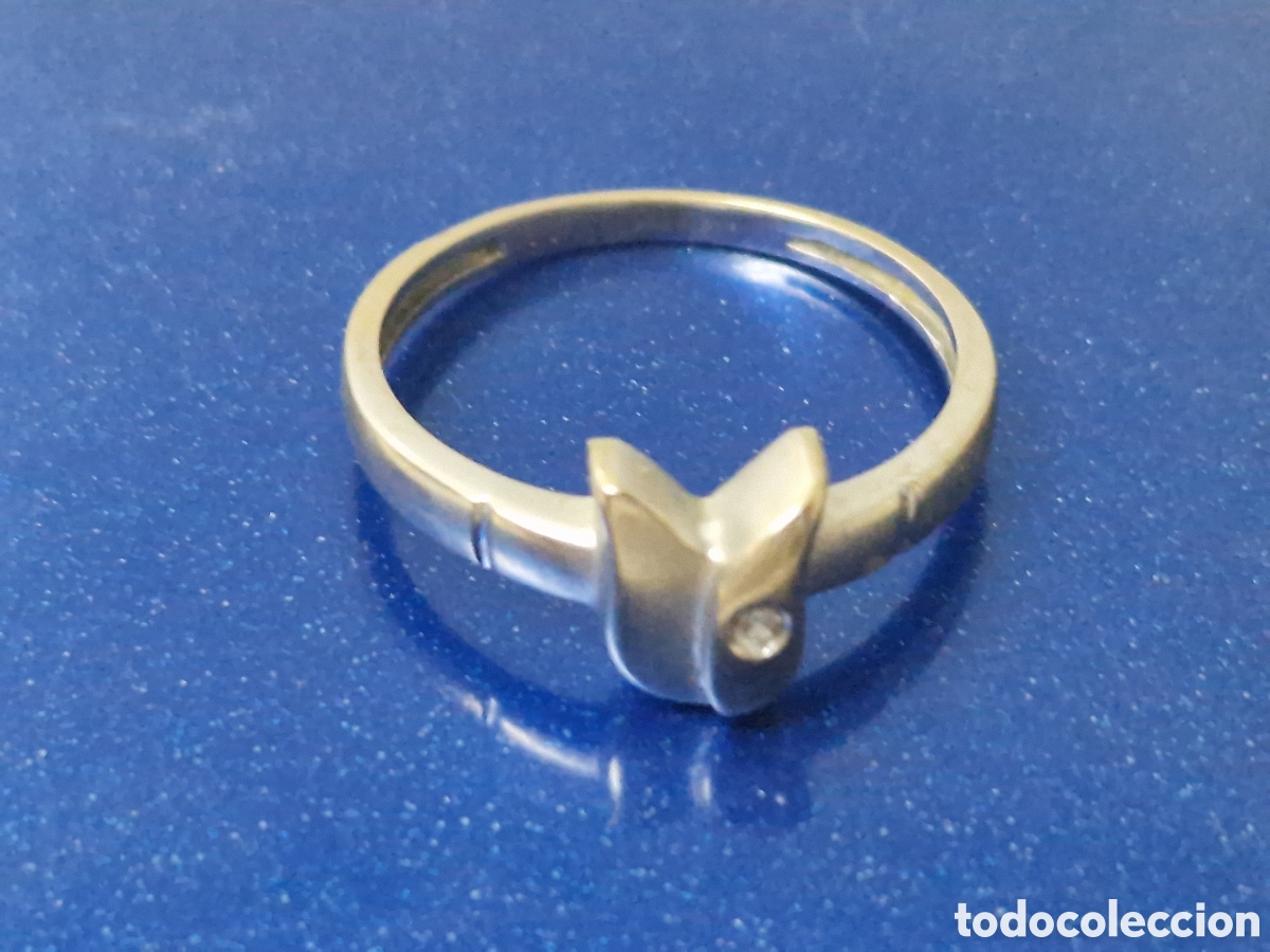 Joyeria: BONITO ANILLO ORO BLANCO 18 K Y DIAMANTE - Foto 5