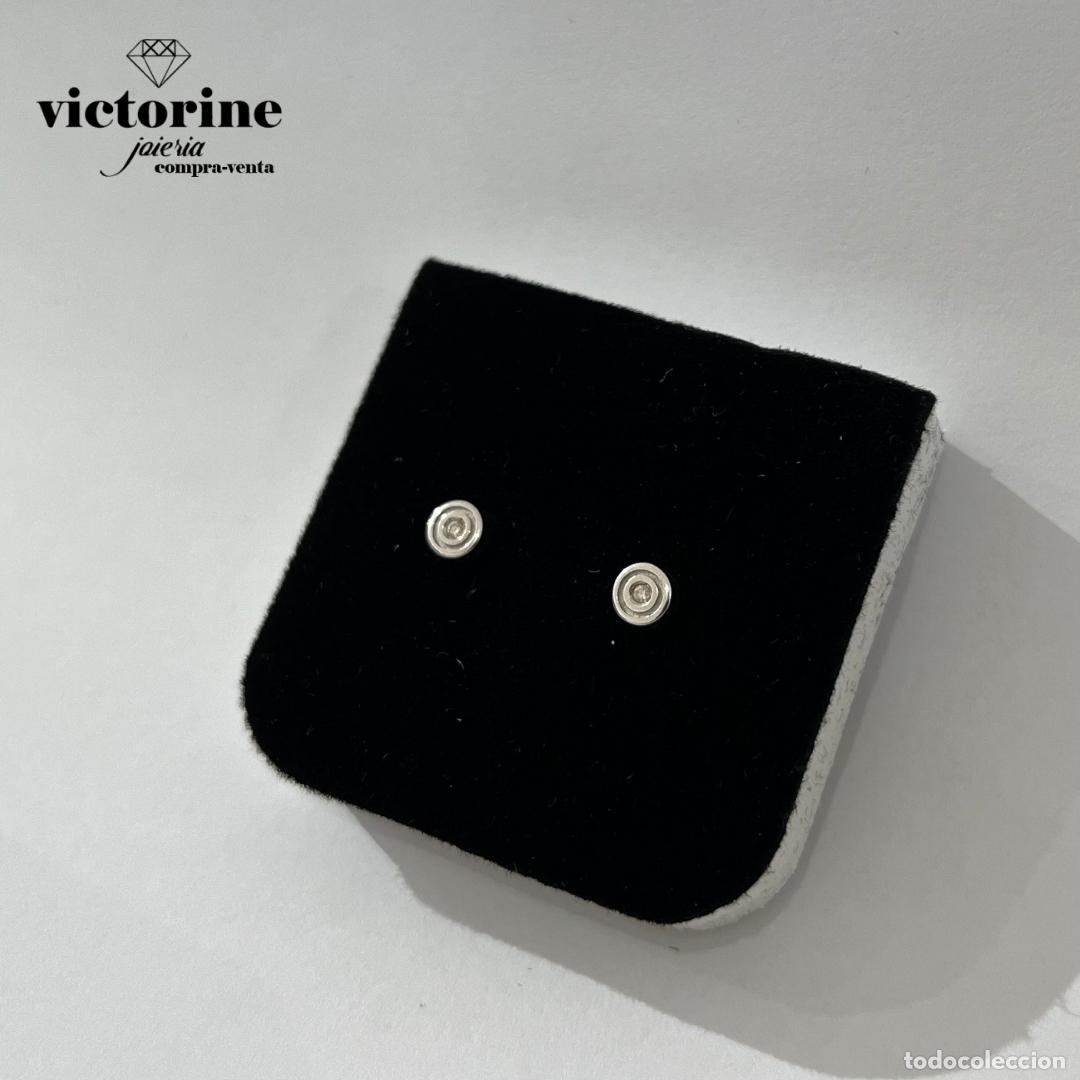 Joyeria: Pendientes con diamantes. Oro blanco 18k. - Foto 5