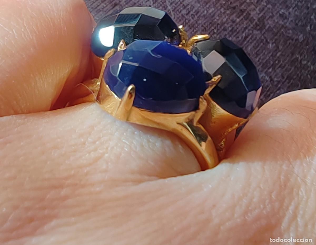 Joyeria: Anillo con Ojos de Gato y Circonitas - Foto 4