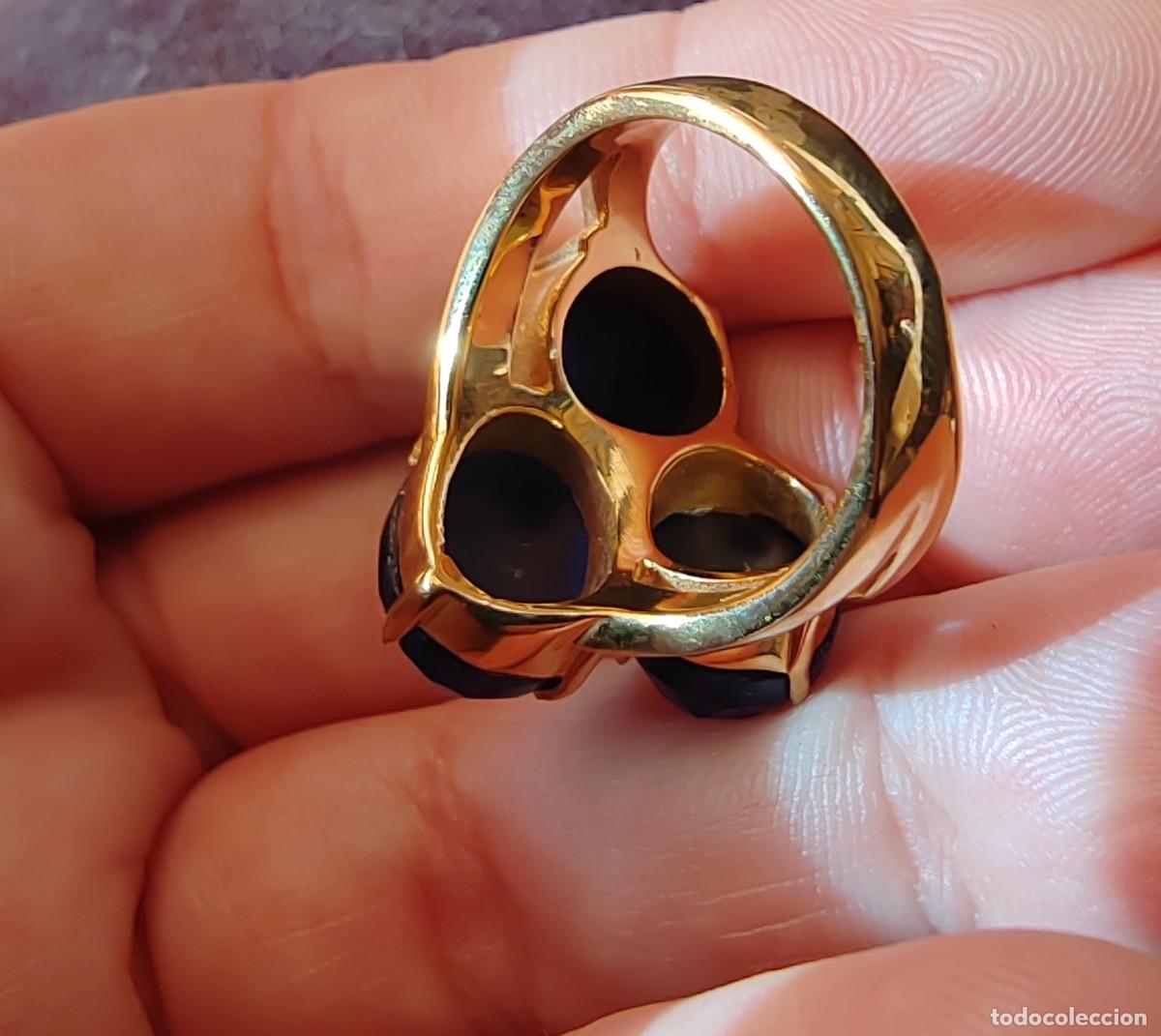 Joyeria: Anillo con Ojos de Gato y Circonitas - Foto 5
