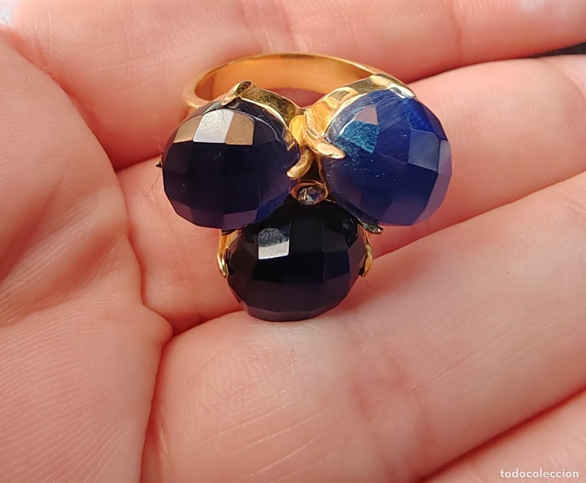 Joyeria: Anillo con Ojos de Gato y Circonitas - Foto 7