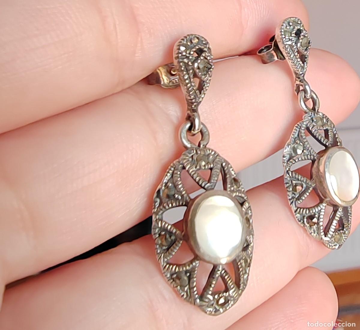Joyeria: Pendientes Plata de Ley, Marquesitas y N&aacute;car - Foto 2