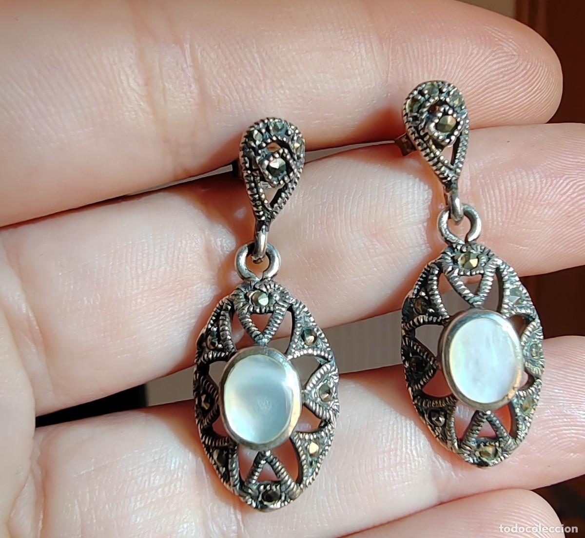 Joyeria: Pendientes Plata de Ley, Marquesitas y N&aacute;car - Foto 3