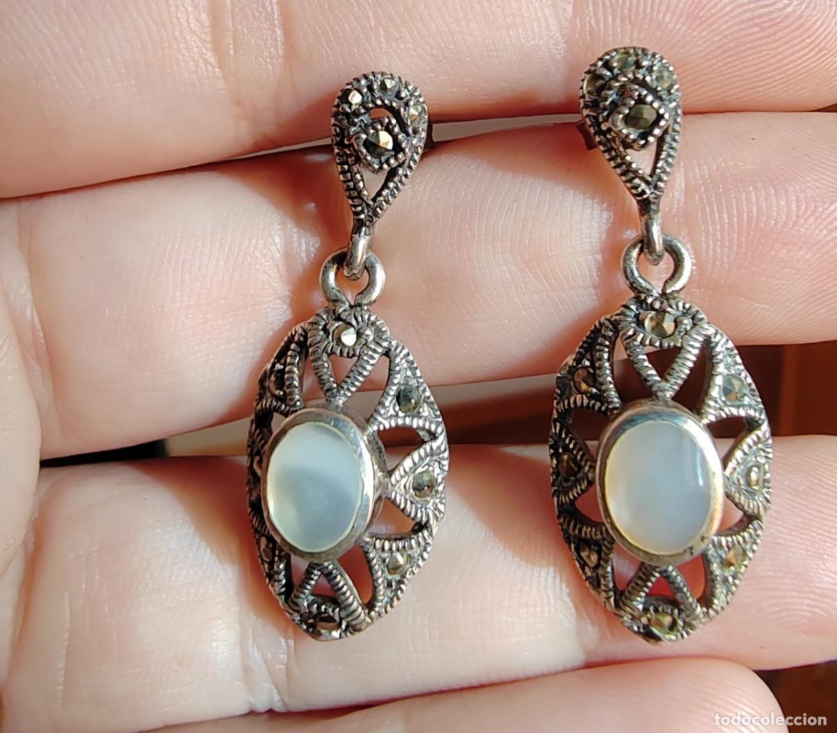 Joyeria: Pendientes Plata de Ley, Marquesitas y N&aacute;car - Foto 1