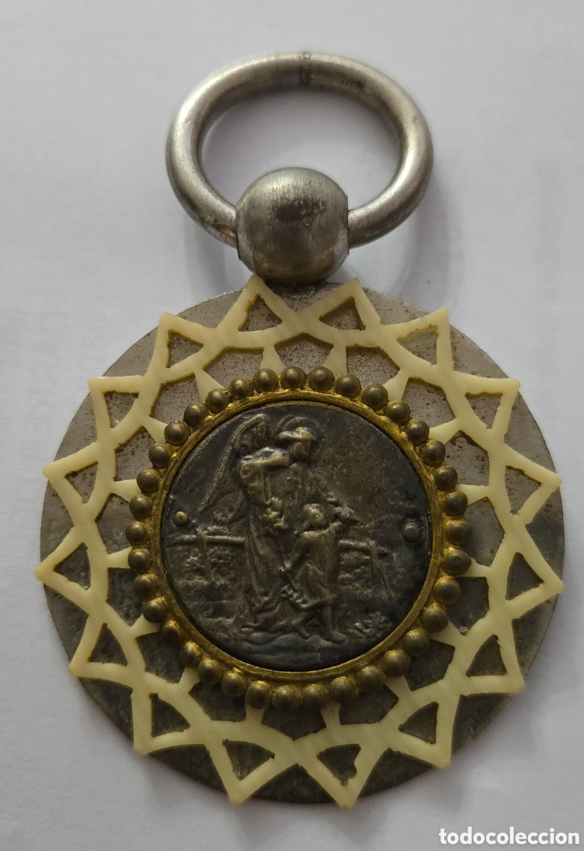 Joyeria: Colgante antiguo del Angel de la Guarda - Foto 1