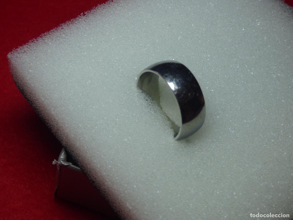 Joyeria: Anillo acero,color plata,ancho. - Foto 1