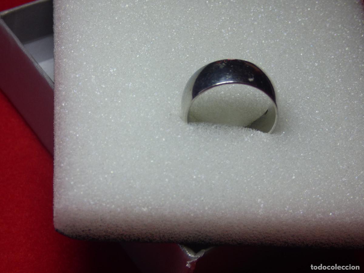 Joyeria: Anillo acero,color plata,ancho. - Foto 2