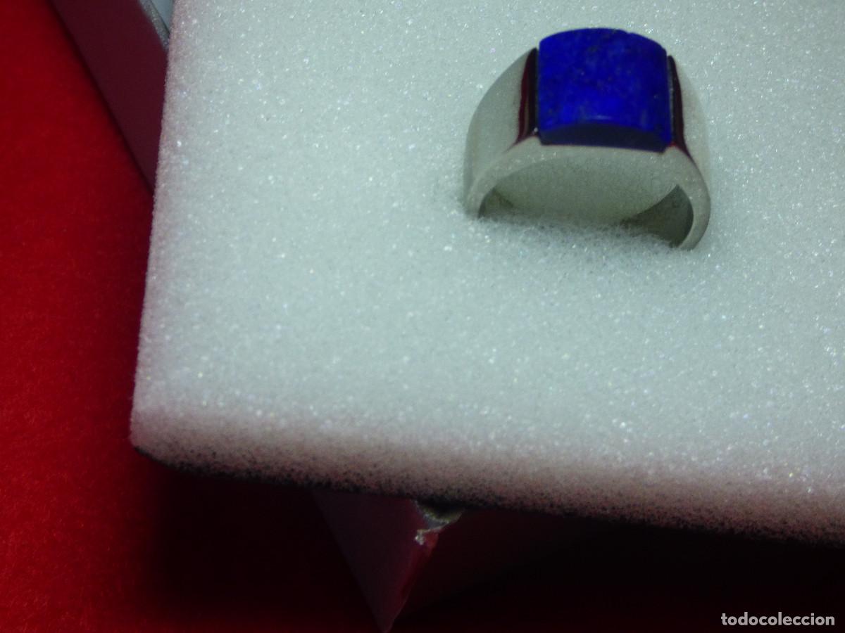 Joyeria: Anillo acero,con lapislazuli. - Foto 2