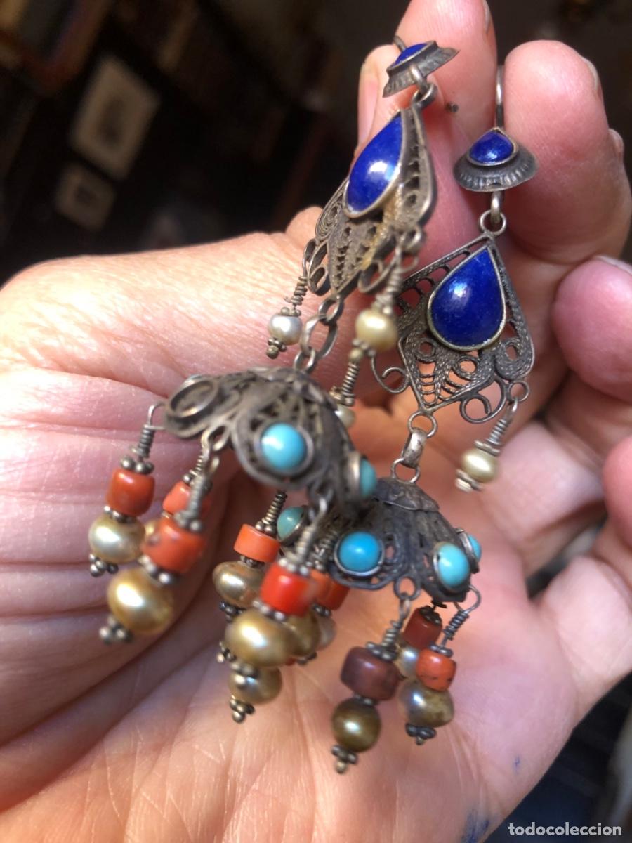 Joyeria: LAPISL&Aacute;ZULI-TURQUESA-CORAL PTES EN PLATA - Foto 3
