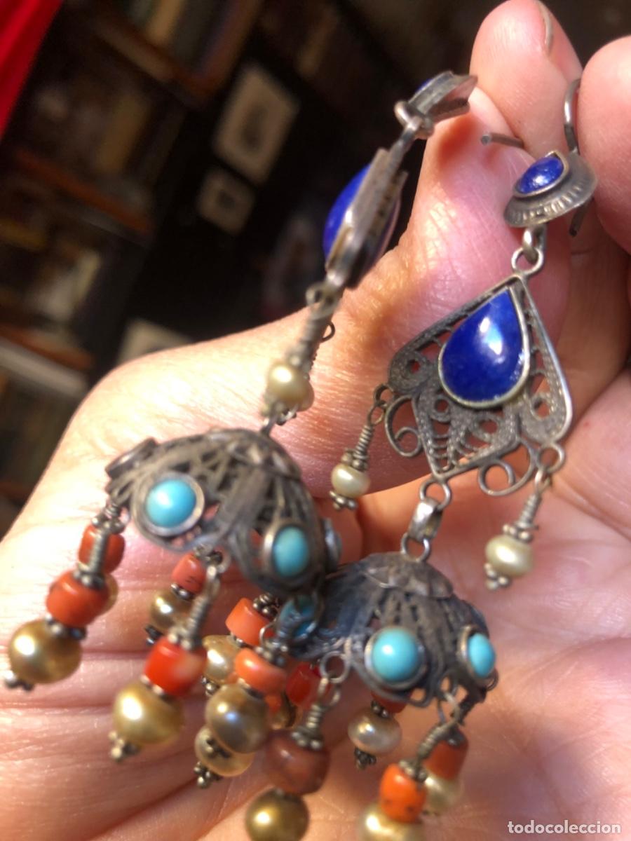 Joyeria: LAPISL&Aacute;ZULI-TURQUESA-CORAL PTES EN PLATA - Foto 4