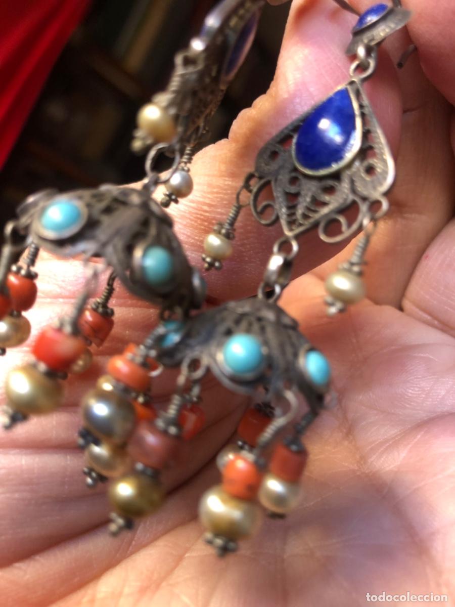 Joyeria: LAPISL&Aacute;ZULI-TURQUESA-CORAL PTES EN PLATA - Foto 5