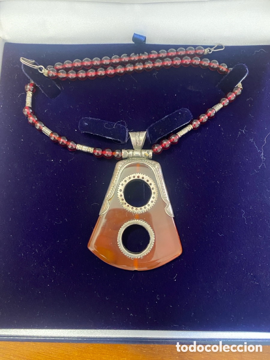 Joyeria: Collar de plata Tuareg y &Aacute;gata - Foto 1