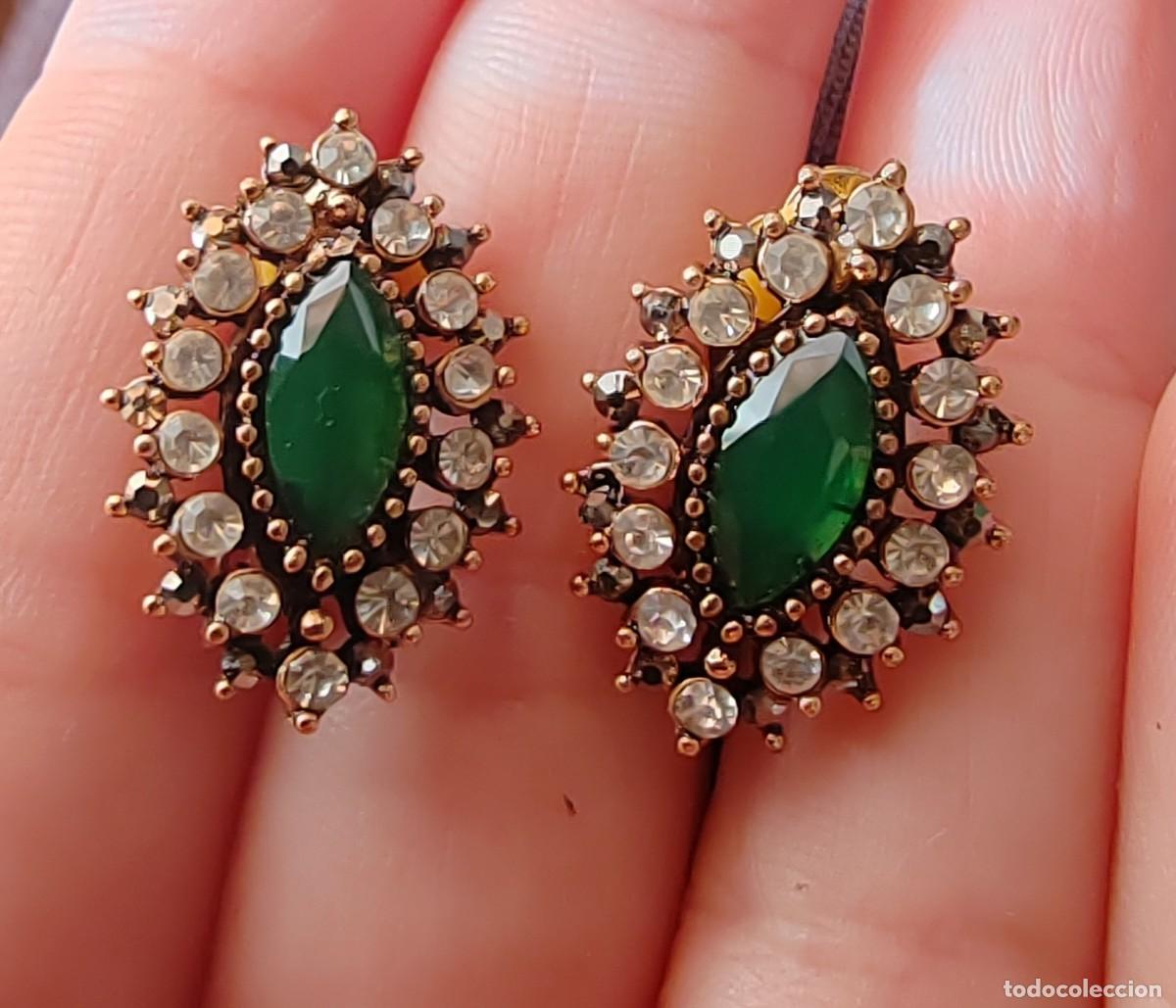 Joyeria: Pendientes de Cristal Esmeralda - Foto 3