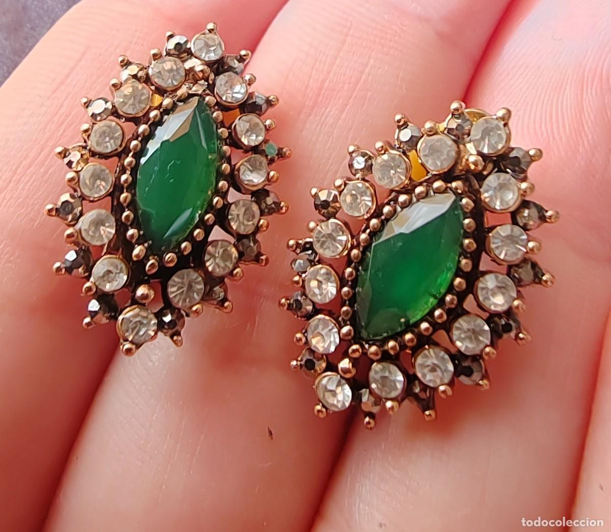 Joyeria: Pendientes de Cristal Esmeralda - Foto 1