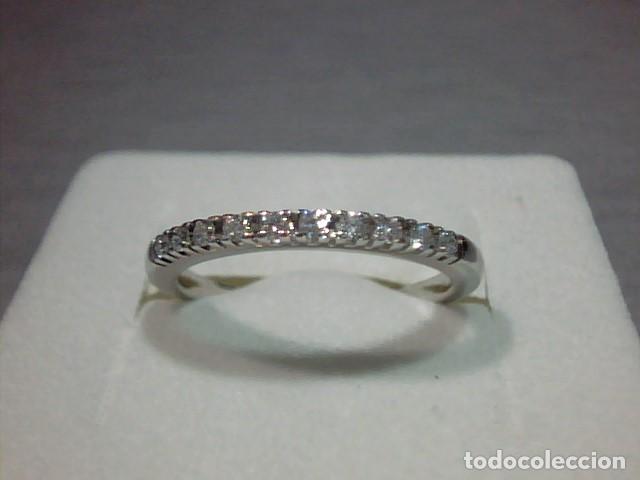 Joyeria: anillo oro blanco 18 kts y diamantes - Foto 1