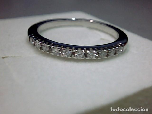 Joyeria: anillo oro blanco 18 kts y diamantes - Foto 6