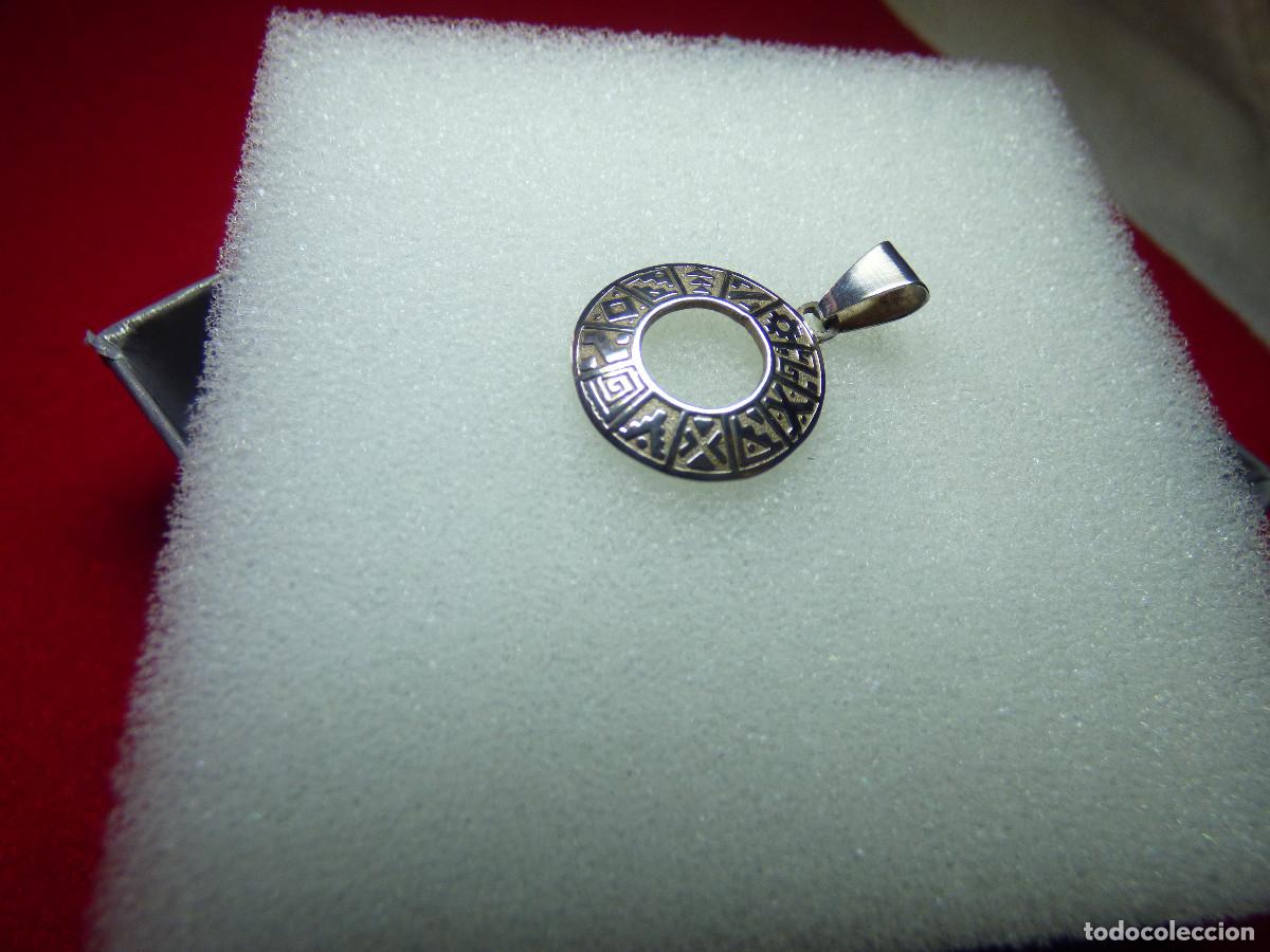 Joyeria: Colgante de plata.Disco solar,Peru. - Foto 1