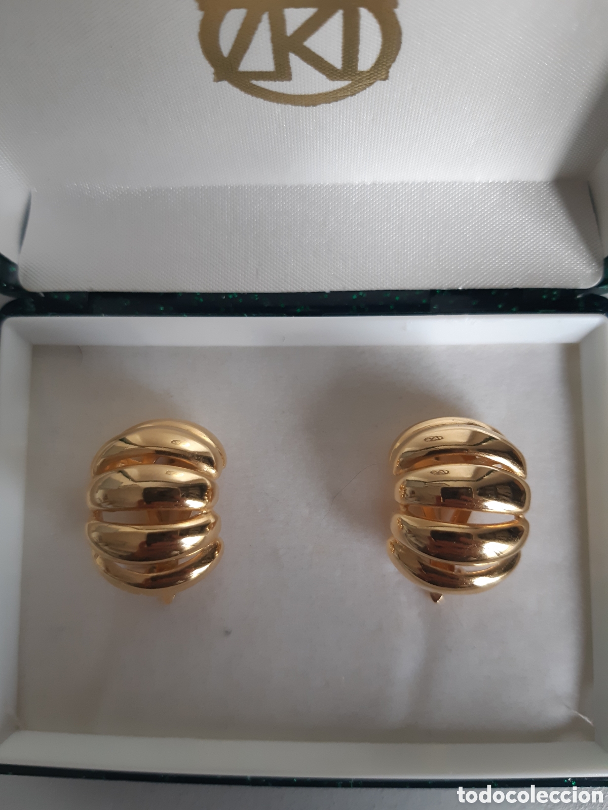 Joyeria: Pendientes chapados oro. ZRC - Foto 2