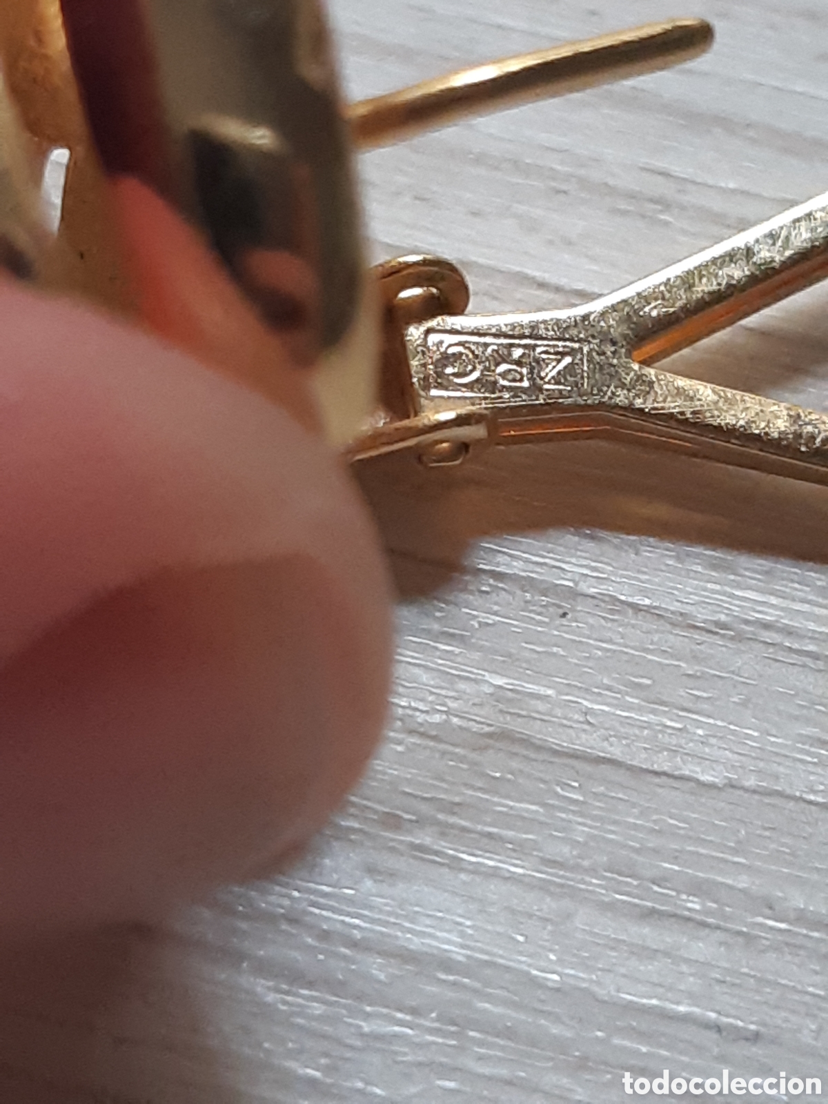 Joyeria: Pendientes chapados oro. ZRC - Foto 5