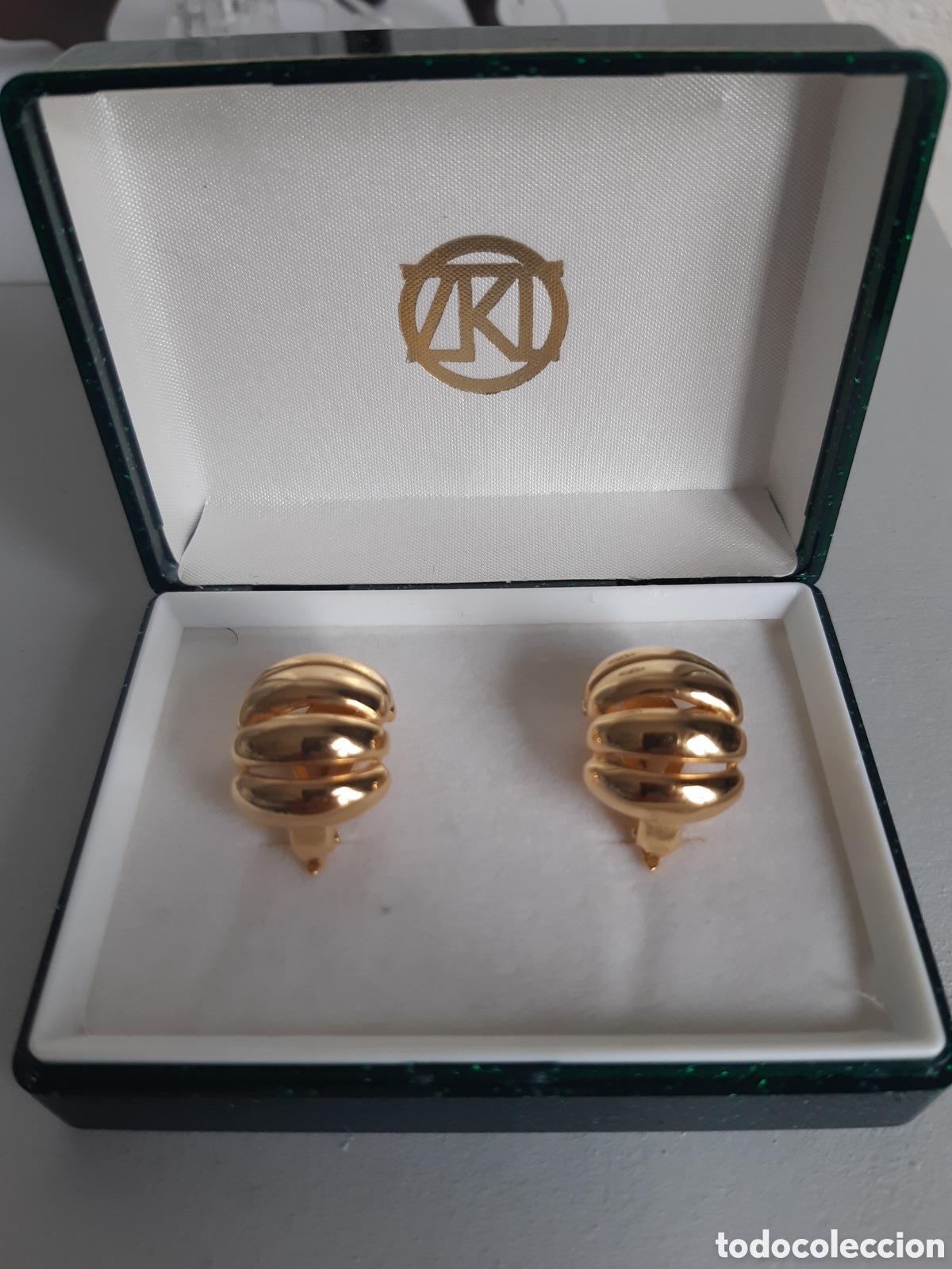 Joyeria: Pendientes chapados oro. ZRC - Foto 1