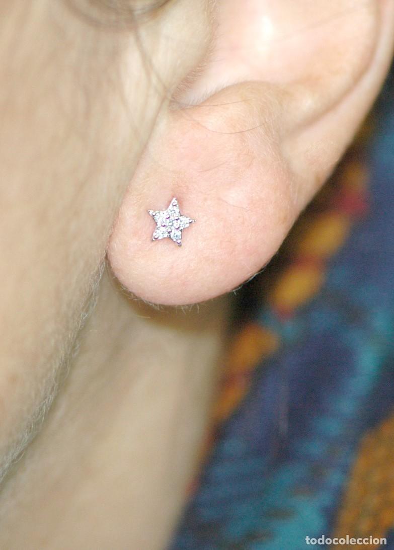 Joyeria: Pendientes estrella mini Plata Ley circonitas, 5mm - Foto 3