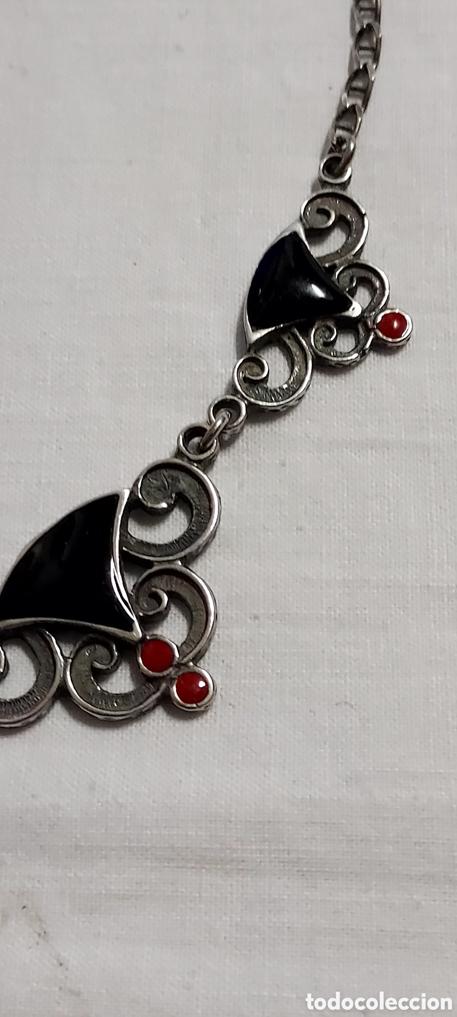 Joyeria: BONITO COLLAR DE PLATA CU&Ntilde;ADO 925 EN EL CIERRE - Foto 2