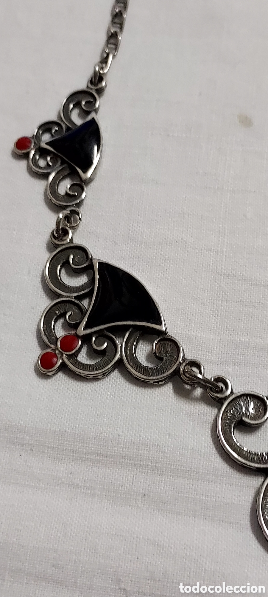 Joyeria: BONITO COLLAR DE PLATA CU&Ntilde;ADO 925 EN EL CIERRE - Foto 4