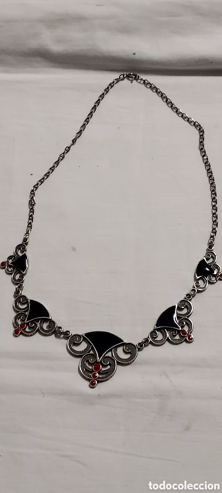 Joyeria: BONITO COLLAR DE PLATA CU&Ntilde;ADO 925 EN EL CIERRE - Foto 1