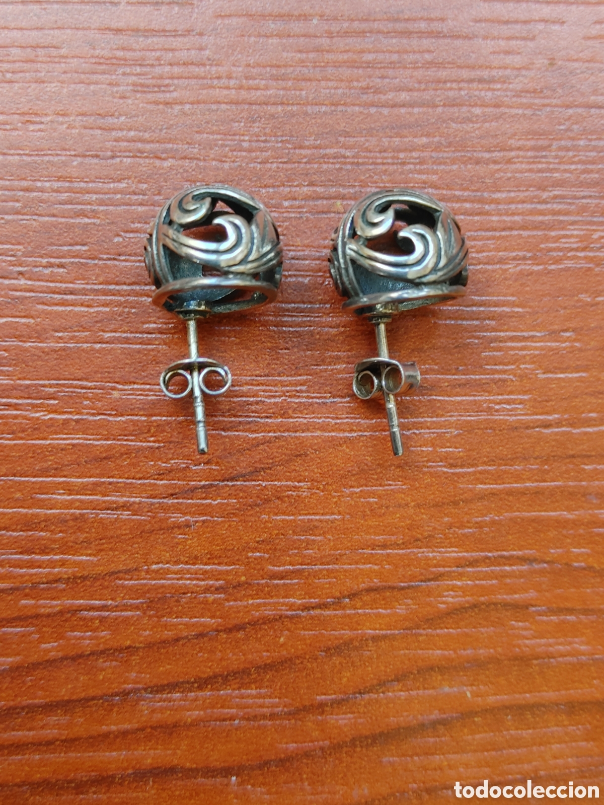 Joyeria: Pendientes de plata calada. - Foto 1