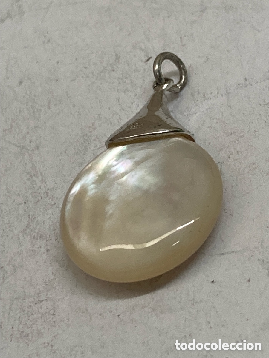 Joyeria: Colgante de plata y n&aacute;car C405 - Foto 1