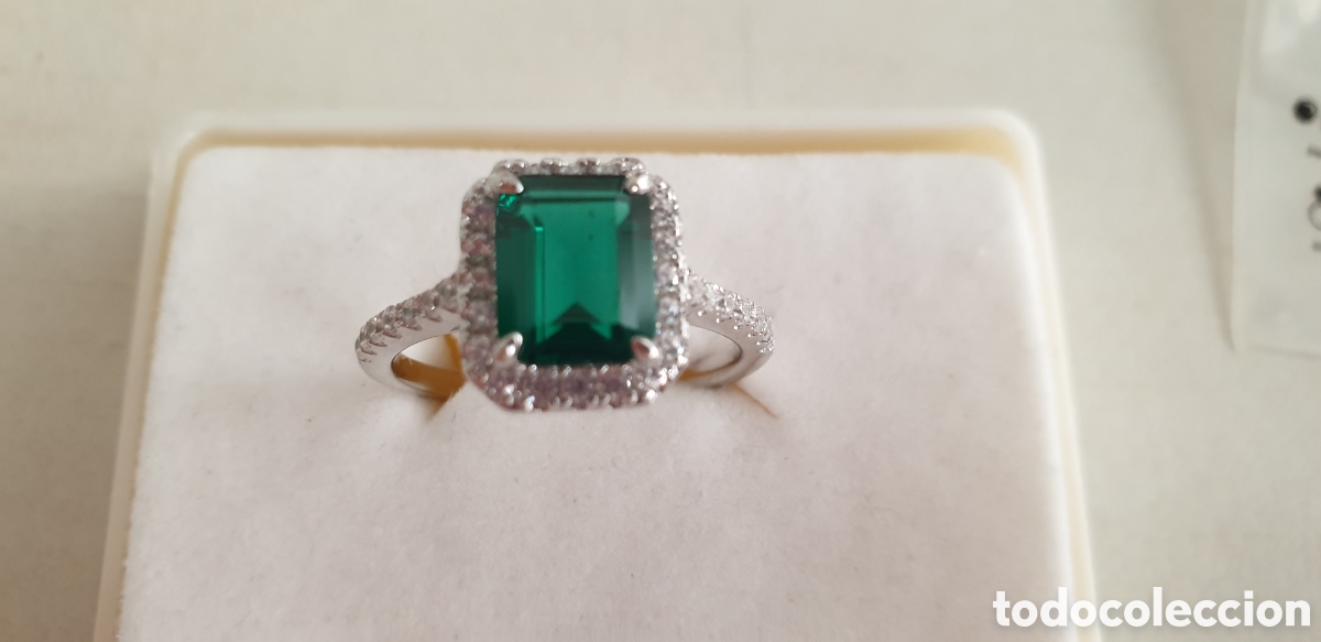 Joyeria: BONITO ANILLO PLATA RODIADA CUARZO VERDE - Foto 5