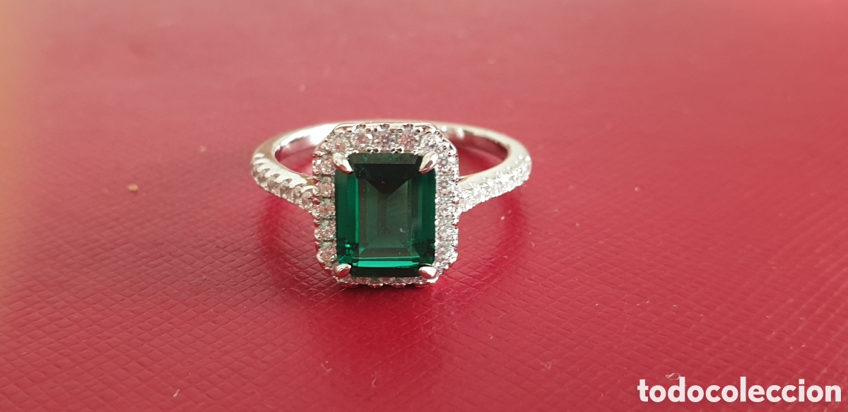 Joyeria: BONITO ANILLO PLATA RODIADA CUARZO VERDE - Foto 2