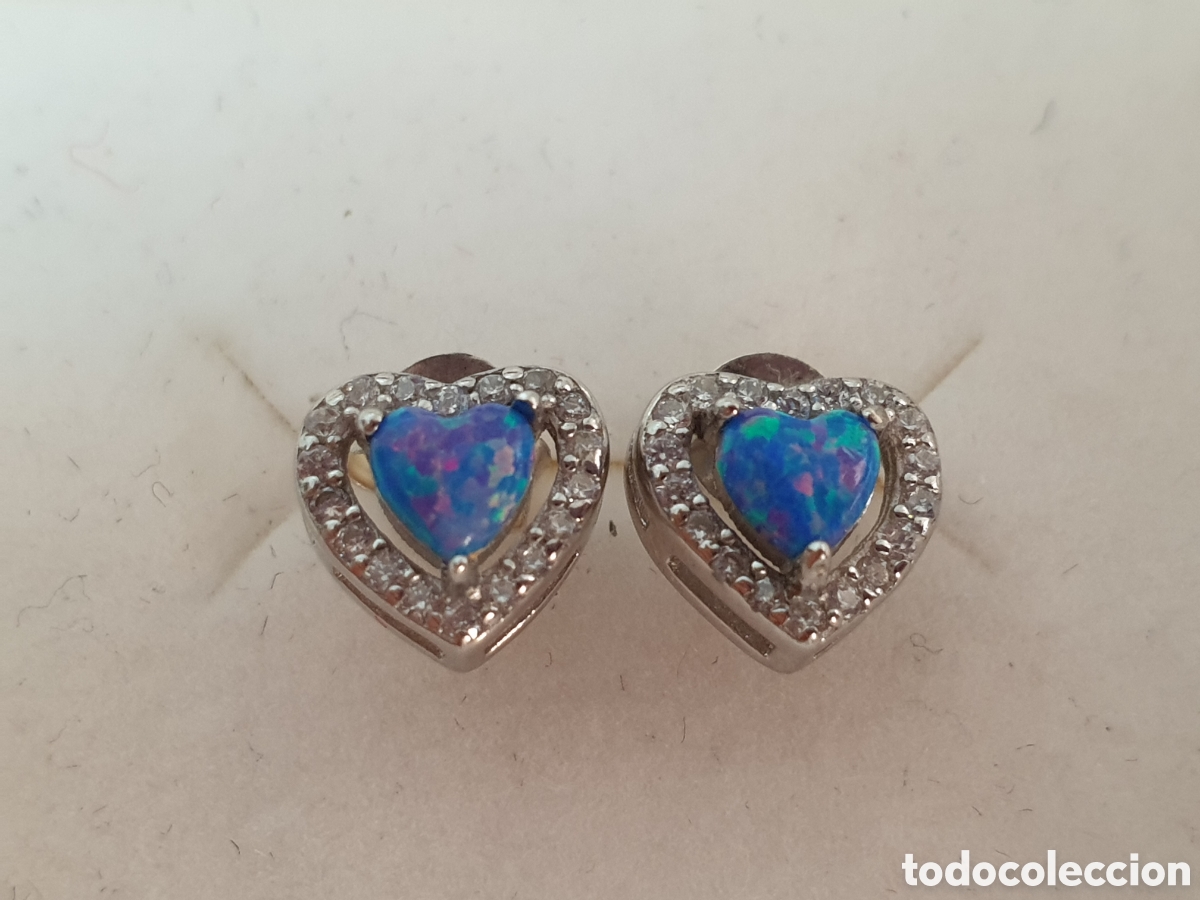 Joyeria: PENDIENTES PLATA RODIADA OPALOS Y CIRCONITAS - Foto 2