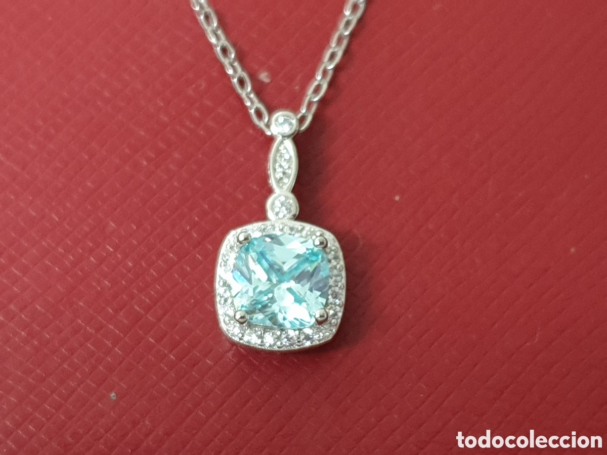 Joyeria: COLGANTEVY CADENA PLATA Y TOPACIO AZUL - Foto 2