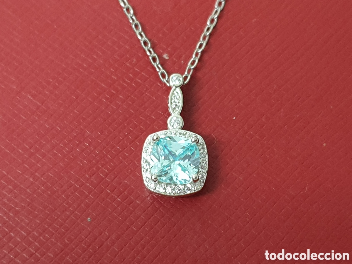Joyeria: COLGANTEVY CADENA PLATA Y TOPACIO AZUL - Foto 3