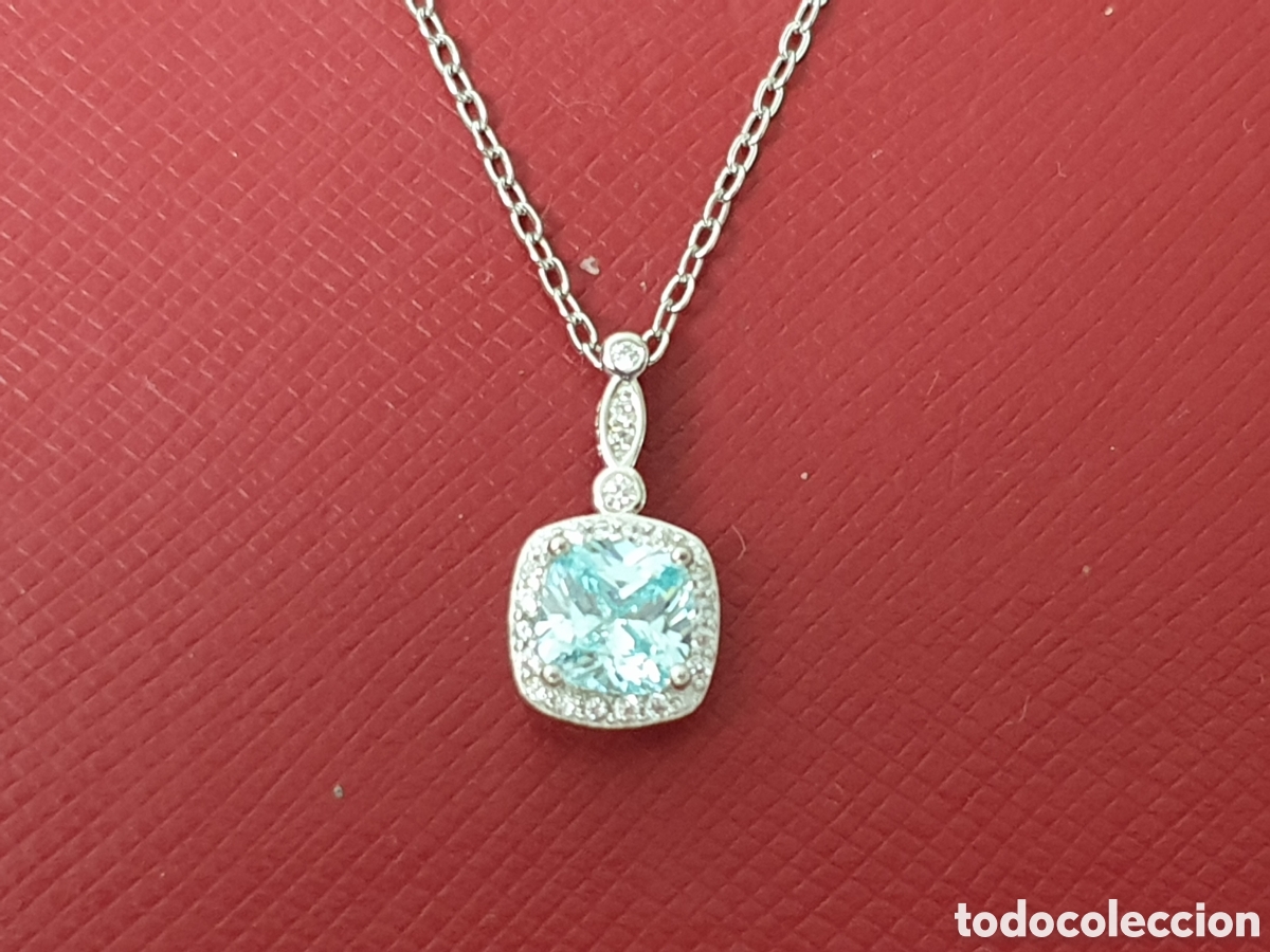 Joyeria: COLGANTEVY CADENA PLATA Y TOPACIO AZUL - Foto 5