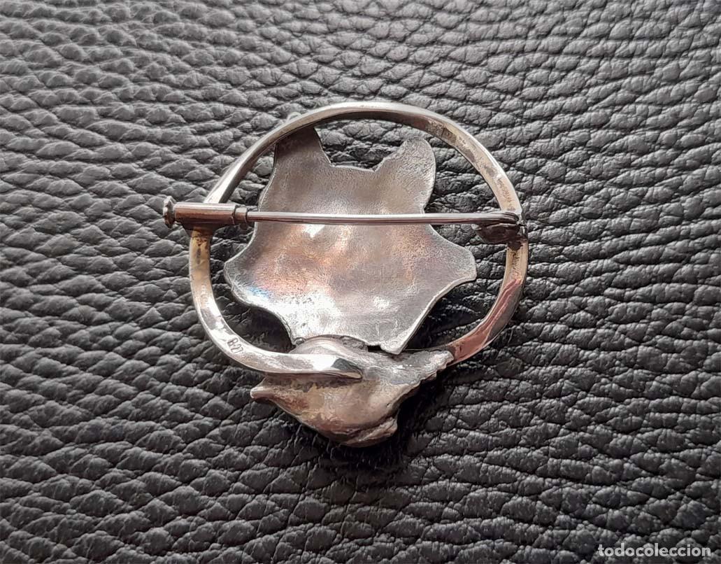 Joyeria: Broche lobo plata de ley - Foto 2