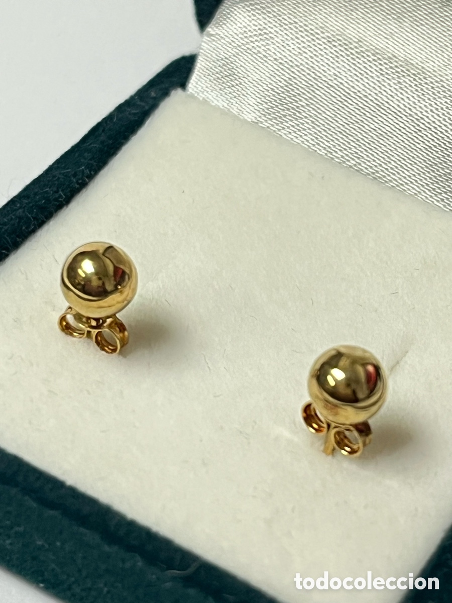 Joyeria: Pendientes dormilones de oro 9k /Mk06 - Foto 2