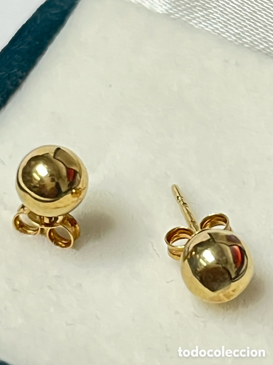 Joyeria: Pendientes dormilones de oro 9k /Mk06 - Foto 1