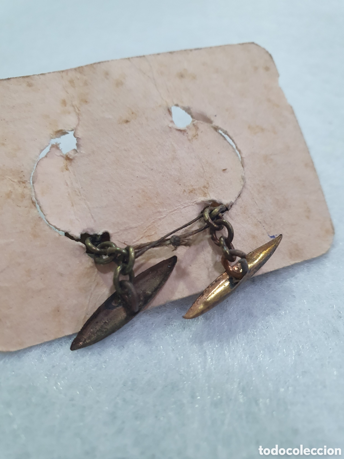 Joyeria: Antiguos gemelos tipo nacar. (L85) - Foto 2