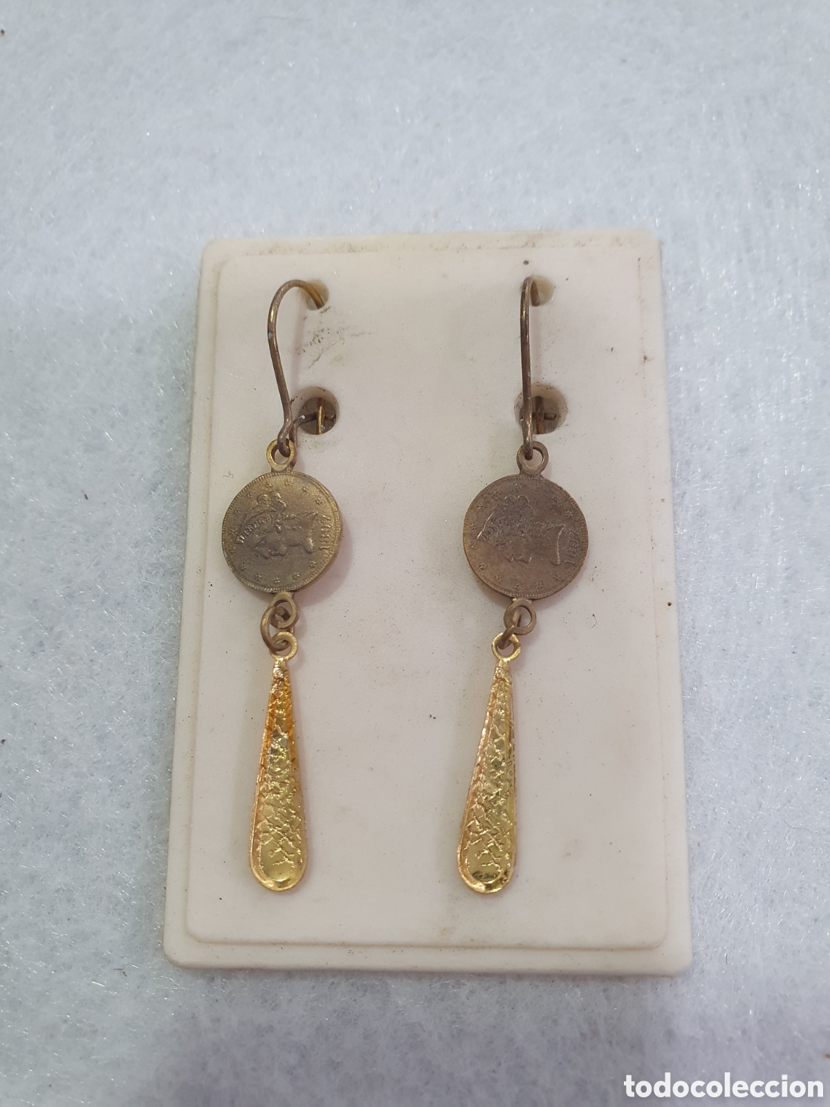 Joyeria: Pendientes bisuteria antigua. (L85) - Foto 1