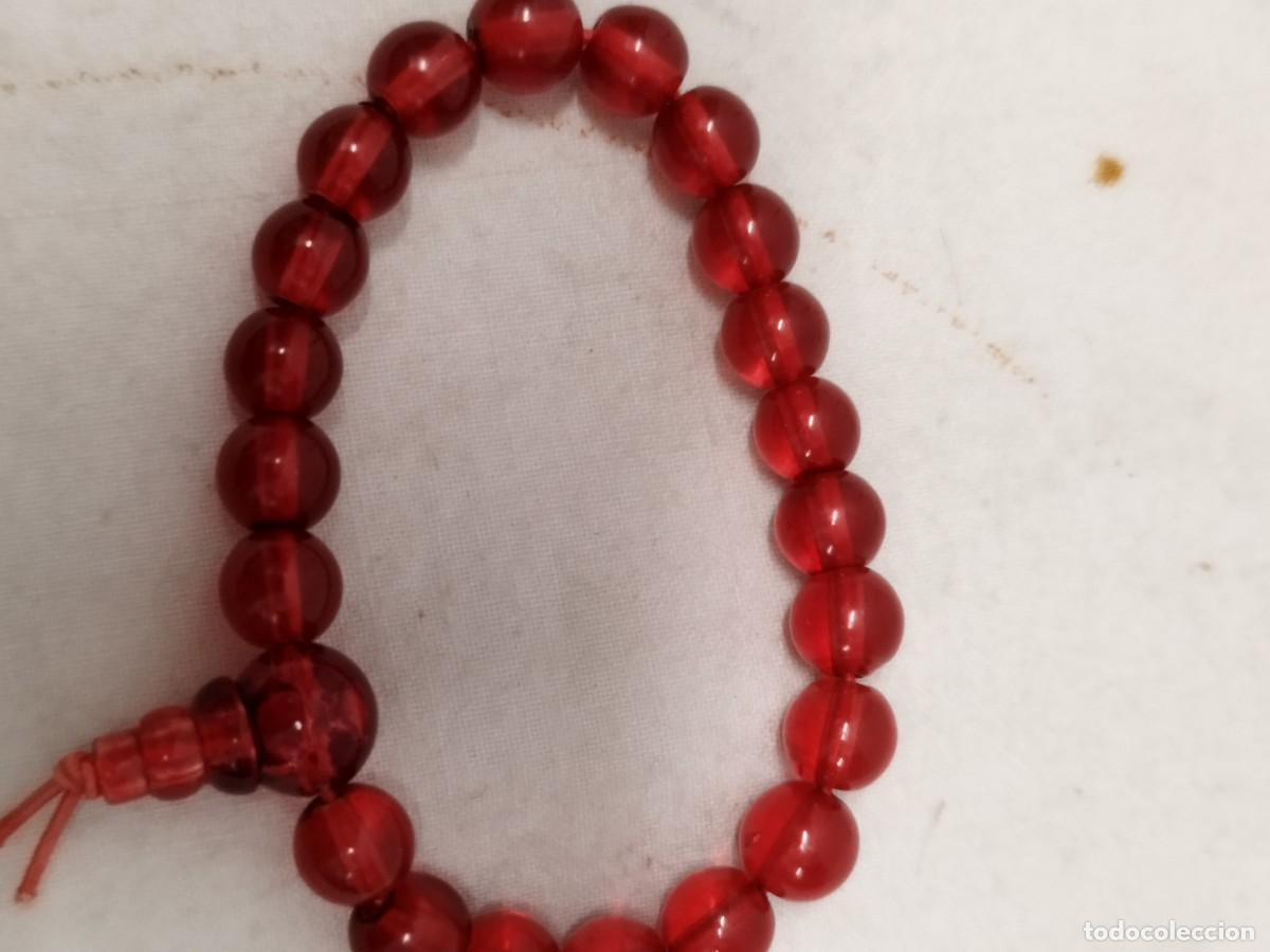 Joyeria: Pulsera de cuentas rojas. - Foto 2