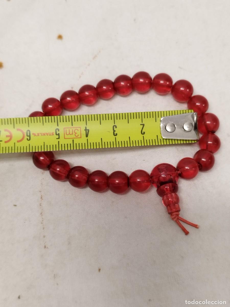 Joyeria: Pulsera de cuentas rojas. - Foto 3