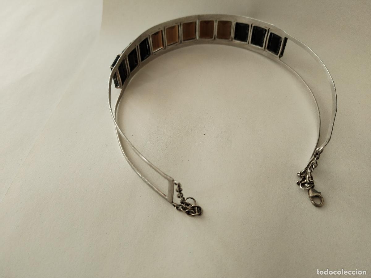 Joyeria: vintage collar de plata con onix y citrine - Foto 2